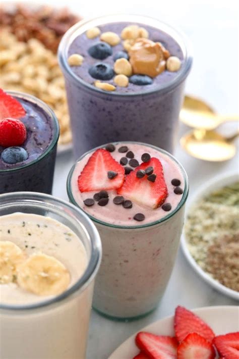 How to Make a Protein Shake (30+ flavors!) - Fit Foodie Finds