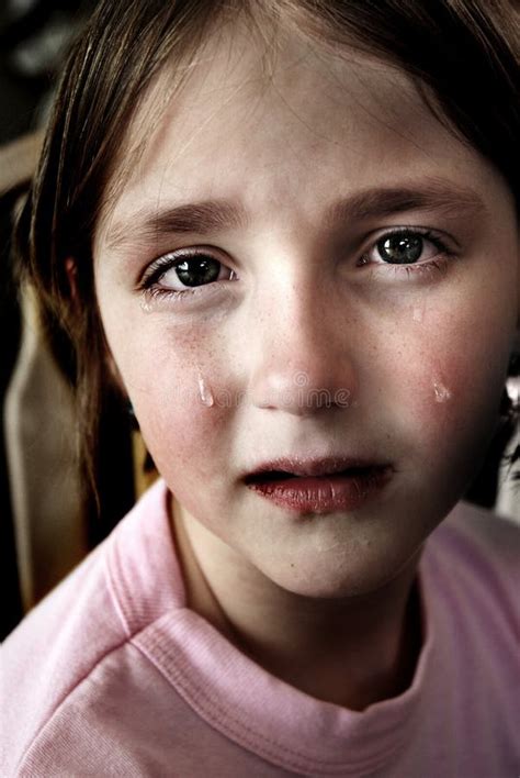 Little Girl Crying with Tears Stock Image - Image of grief, hurt: 19341971