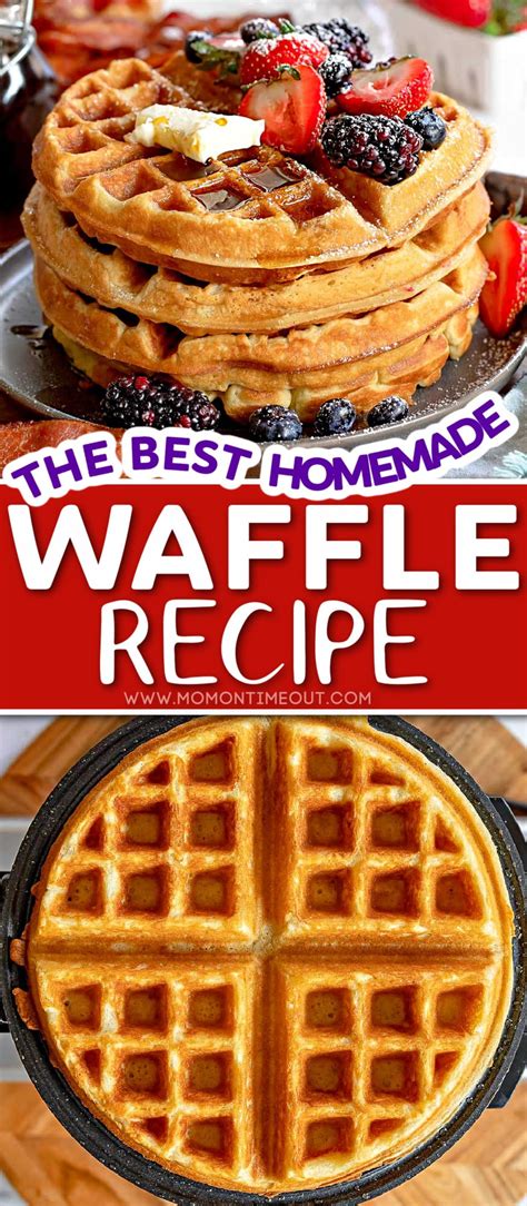 The BEST Waffle Recipe | Mom On Timeout