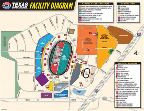 Seating Chart And Facility Maps - Texas Motor Speedway Track Map ...