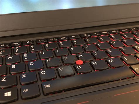 Red keyboard backlight seems pretty fitting with the ThinkPad theme I ...