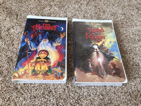 The Hobbit & Lord Of The Rings Animated VHS Lot J.R.R. Tolkien ...