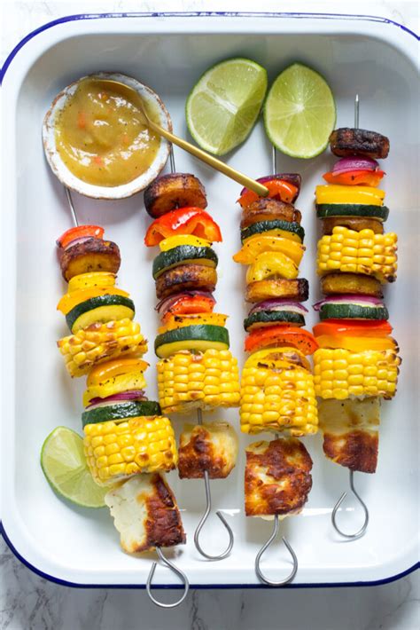 Grilled vegetable kebabs – The Tropical Treat