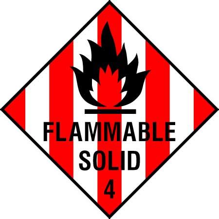 Flammable Solid 4 Sign | HFE Signs & Banners