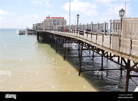 A view of Worthing pier, Worthing, West Sussex, UK Stock Photo - Alamy