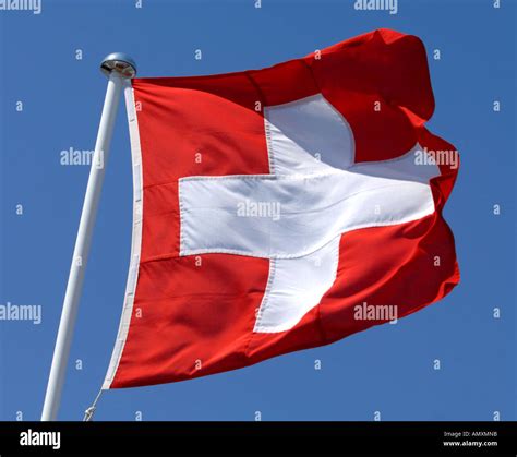 Swiss flag, Switzerland flag, flag of Switzerland Stock Photo - Alamy