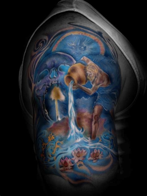 Aquarius Tattoos Designs, Ideas and Meaning - Tattoos For You