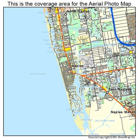 Aerial Photography Map of Naples, FL Florida