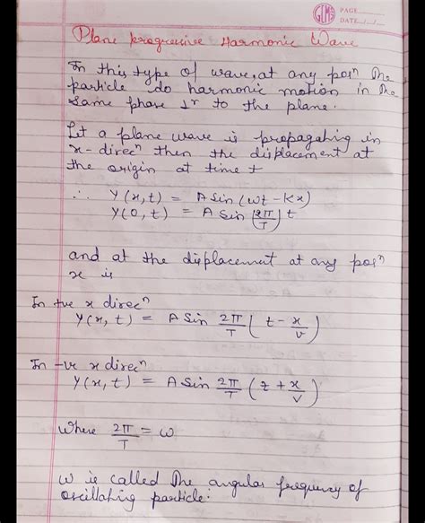 Wave Motion bsc physics notes