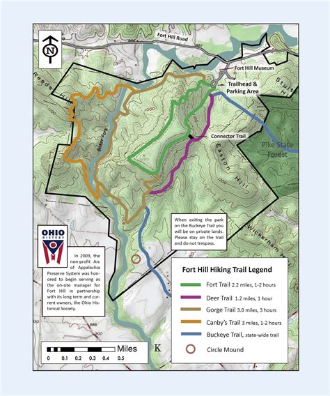 Fort Hill Map | Arc of Appalachia | State forest, Fort, Map