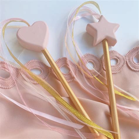 Magic Wand Blush Pink Wooden wand Princess wand | Etsy