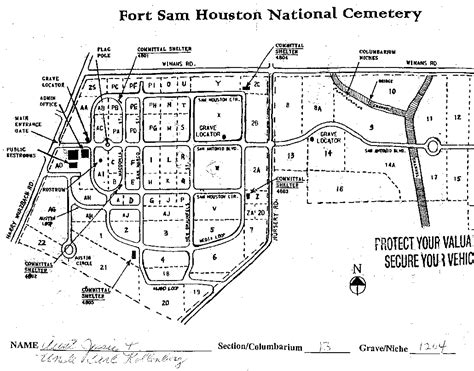 Fort Sam Houston Map With Building Numbers - United States Map