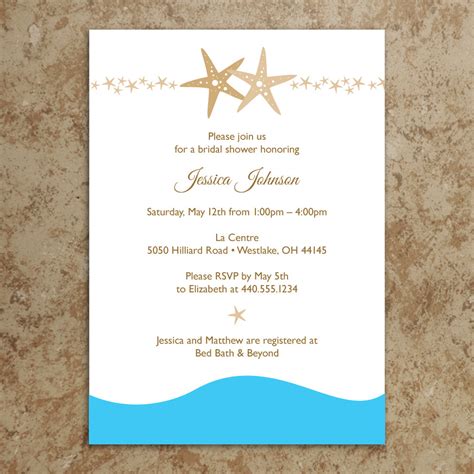 5 Best Images of Beach Wedding Invitations Printable - Beach Wedding ...