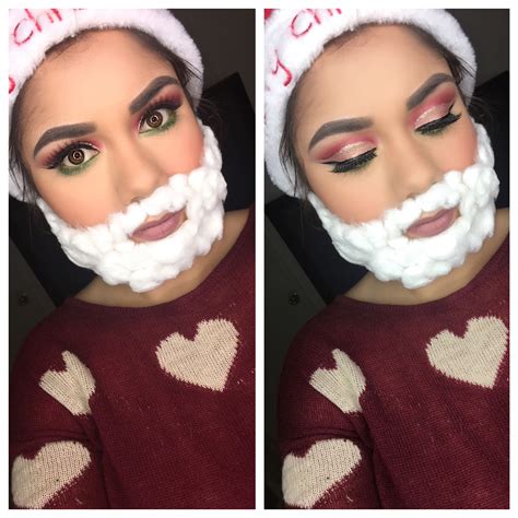 Santa Claus makeup | Makeup, Costume makeup, Christmas makeup