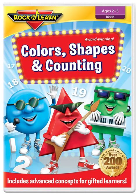 Buy Colors, Shapes & Counting DVD by Rock 'N Learn Online at Lowest ...