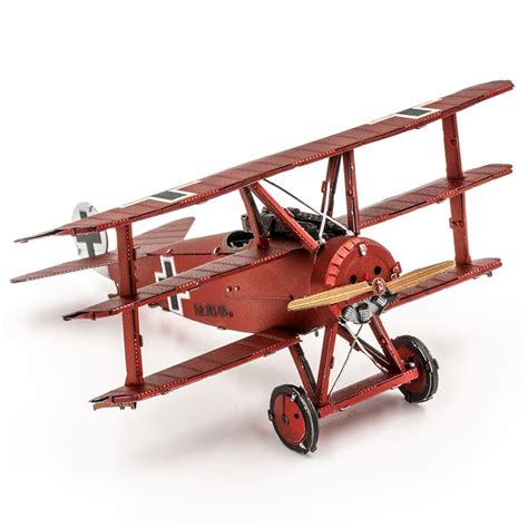 Fokker Dr.I Triplane Color Metal Earth | 3D Metal Model Kits