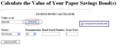 Savings Bond Calculator - Detailed Instructions — TreasuryDirect