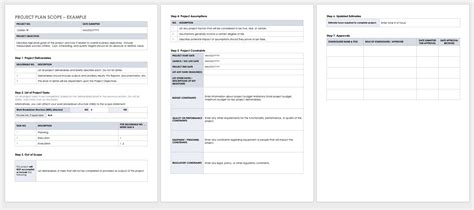 Free Simple Project Scope Template - PRINTABLE TEMPLATES