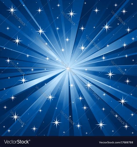 Blue stars background Royalty Free Vector Image