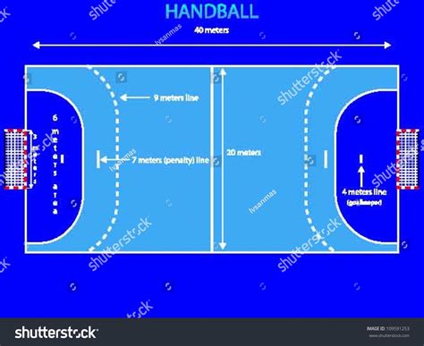 Handball Court Diagram