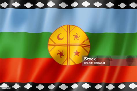 Mapuche Ethnic Flag South America Stock Illustration - Download Image ...