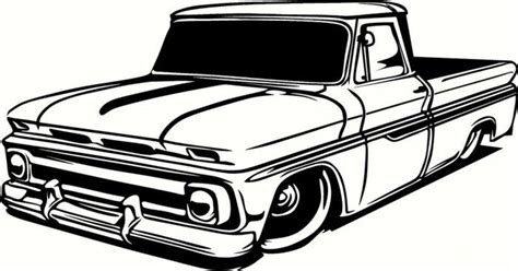 Beautiful Chevy lowrider pickup design from Proballz03. Download dxf ...