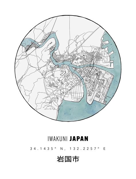 Map of Iwakuni, Japan on Behance