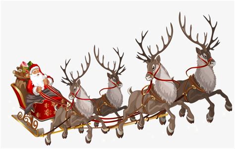 Free Clipart Santa And Reindeer Flying Pics