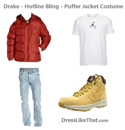 Drake – Hotline Bling – Puffer Jacket Costume – Dress Like That