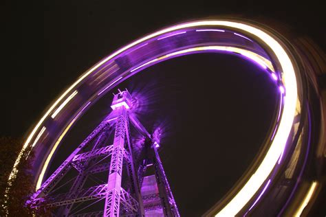 Fotoğraf : ışık, gece, tekerlek, yeniden yaratma, dönme dolap, lunapark ...