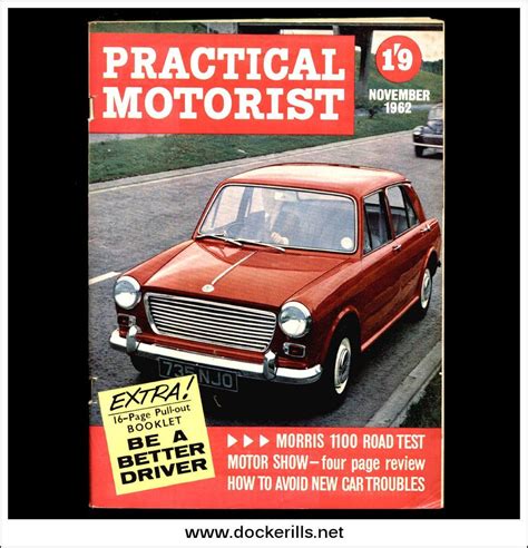 Practical Motorist Magazine November 1962 - Morris 1100 Car Magazine ...