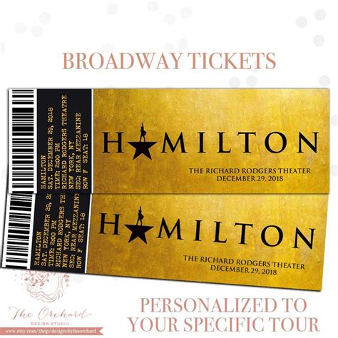 Printable Hamilton Tickets - Printable Word Searches