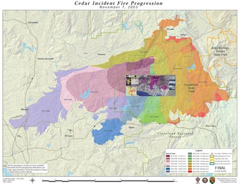 Cedar Fire California Map - Cyndie Consolata