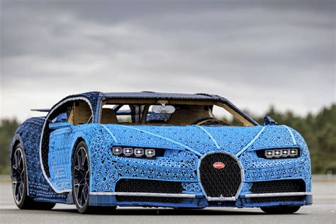 This life-size, drivable Lego Bugatti Chiron has 2,304 electric motors