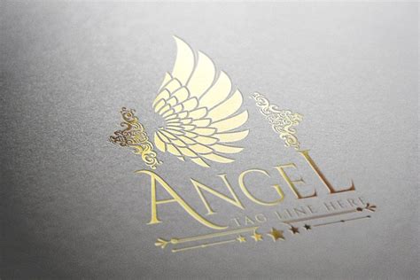 Angel Logo | Angels logo, Business card design creative, Design studio logo