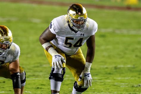 Notre Dame LT Blake Fisher out 8 weeks following meniscus surgery - The ...