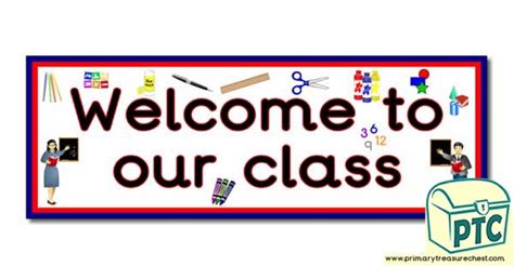 'Welcome to our Class' Display Heading/ Classroom Banner - Primary ...