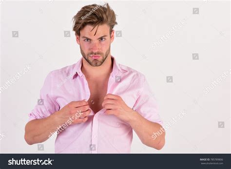 Man Serious Face Isolated On White Stock Photo 785789806 | Shutterstock