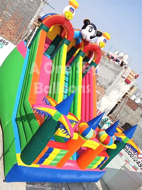 ASB Multicolor Kids Bouncy Castle Slide, 3-65, Size/Dimension: 14x20 ...