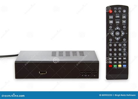 Satellite Receiver with Remote Control Stock Photo - Image of equipment ...