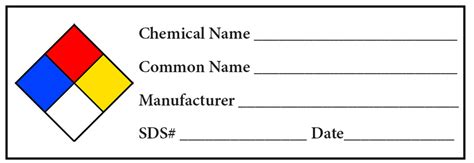 H-1 MSDS Secondary Container Label - Positive Impressions