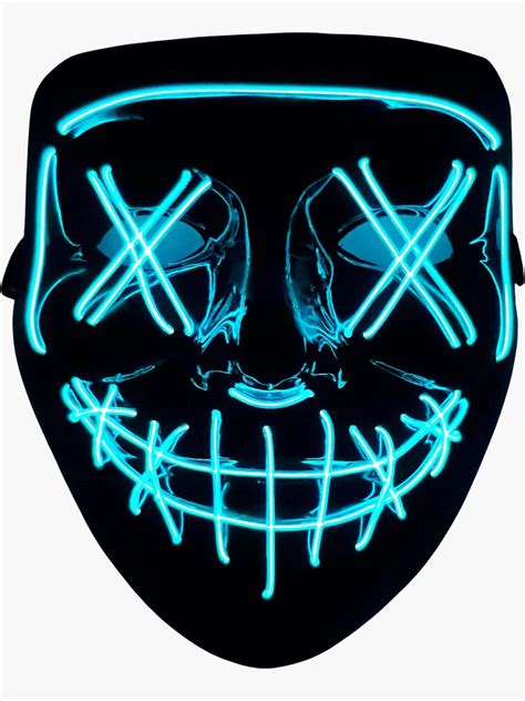 "The Purge Mask" Sticker for Sale by TrialAndHorror | Redbubble