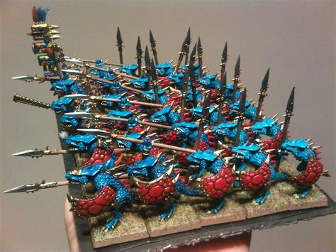 warhammer fantasy-lizardmen army regiment artist unknown | Lizardmen ...