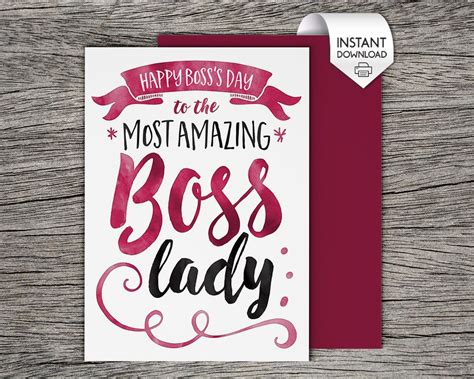 Free Printable Bosses Day Cards - Printable Templates