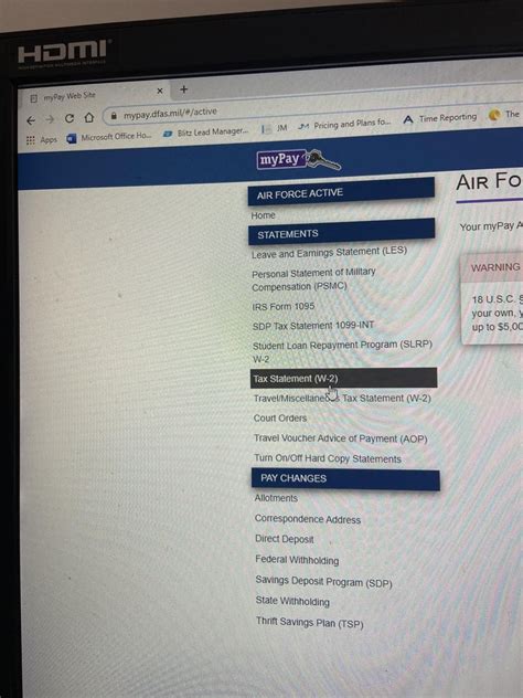How to Use MyPay to Obtain a W-2 in the Air Force : 8 Steps - Instructables
