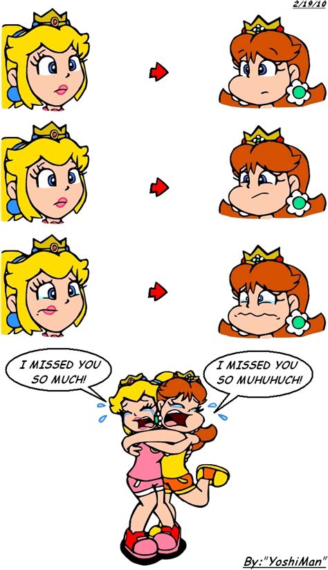 daisy and peach - Princess Daisy Fan Art (13195195) - Fanpop