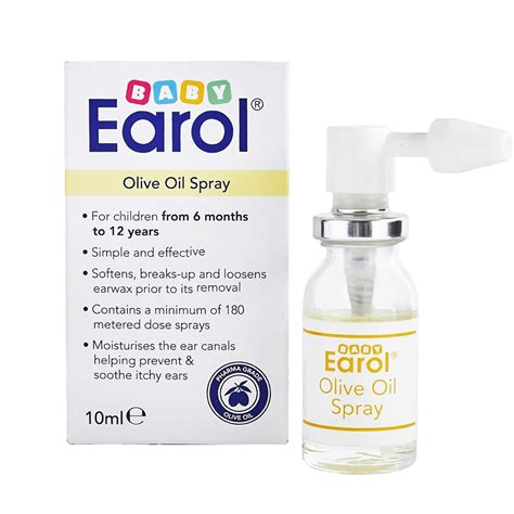 Baby Earol Ear Wax Remover Olive Oil Spray 10ml | Welzo