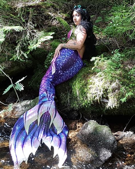 HOT Girls Women Little Mermaid Tails Costume With Monofin Mermaid Beach ...