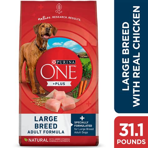 Purina ONE Natural Large Breed Adult Dry Dog Food, +Plus Formula, 31.1 ...