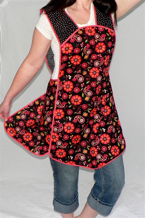 Retro Plus Size Smock Apron - Arabella- READY TO SHIP $40.00 Bib Apron ...